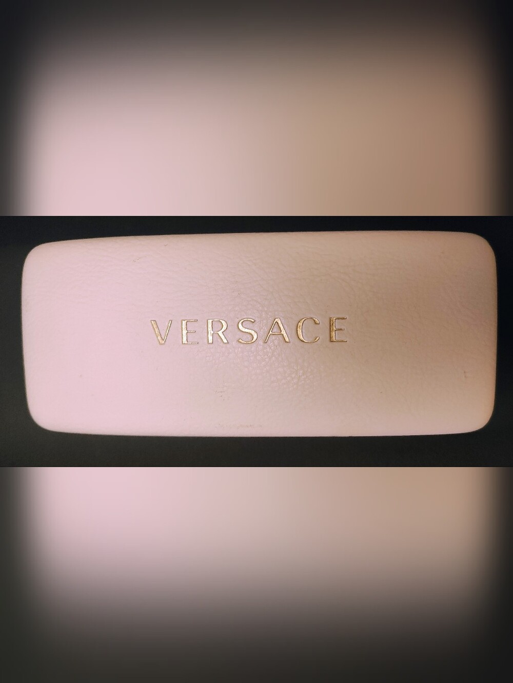 Versace Glasses Case with Gold Logo